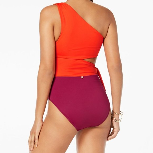 RALPH LAUREN Women's Red One Piece Swimsuit NEW - Picture 2 of 2